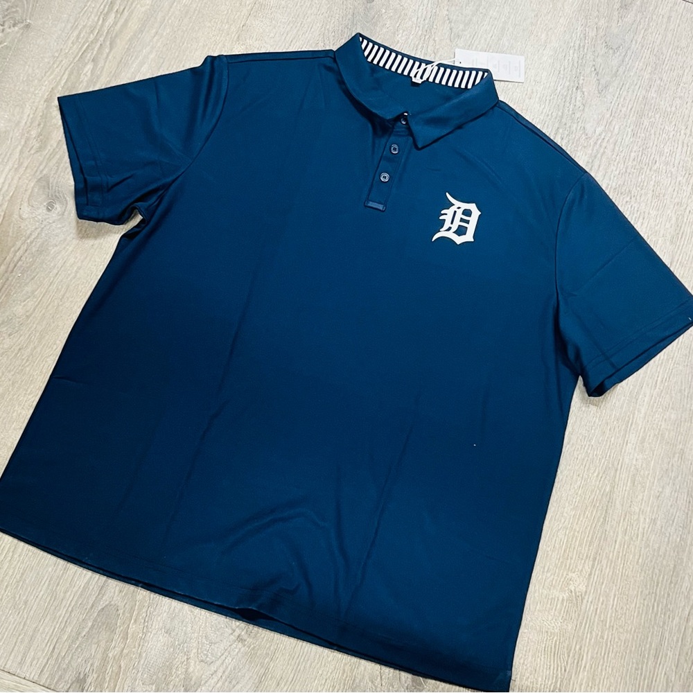 Detroit Tigers Men's Navy Polo Shirt